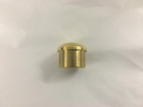 Polished Brass Semi Domed End Cap (1 inch)