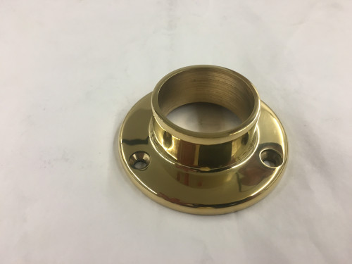 Polished Brass Wall Flange (1-1/2in)