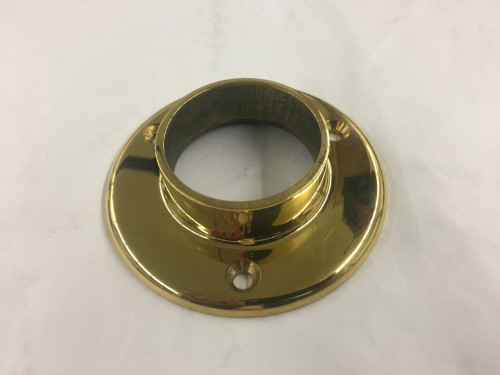 Polished Brass Wall Flange (2in)