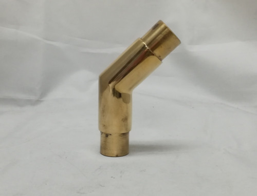 Flush Tee Fitting - Polished Brass - 1.5 OD