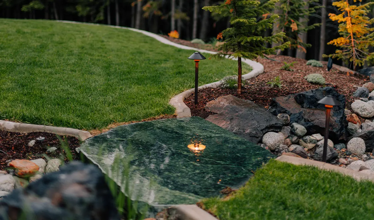 Resort-Style Landscape Transformation Overlooking Coeur d'Alene, a Cross Creek landscape project