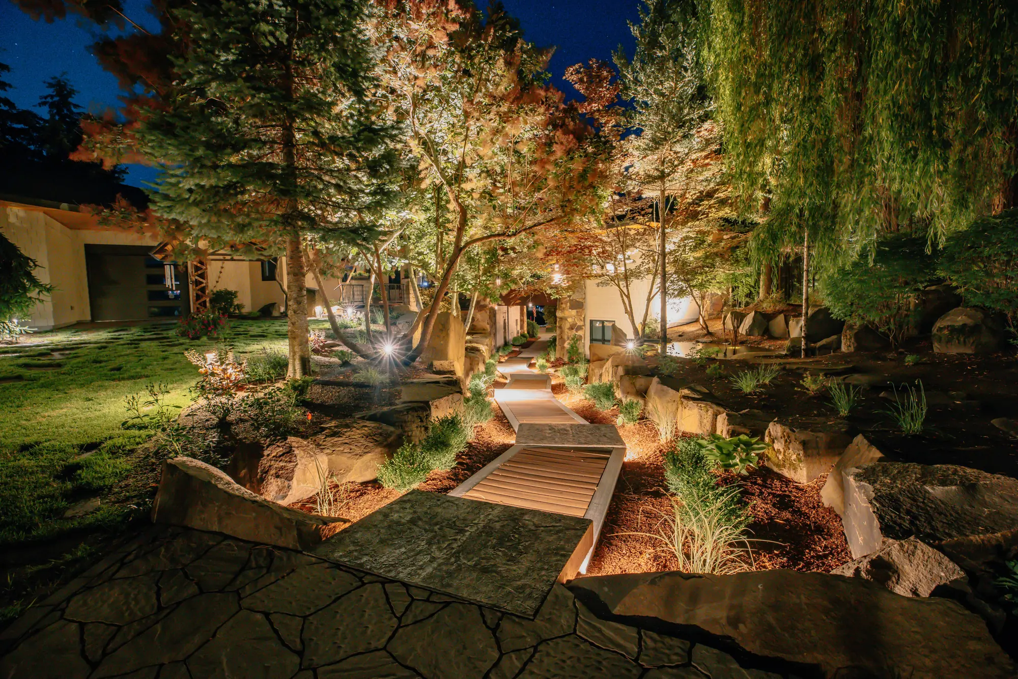 Lighting project by Cross Creek in Coeur d'Alene, Idaho