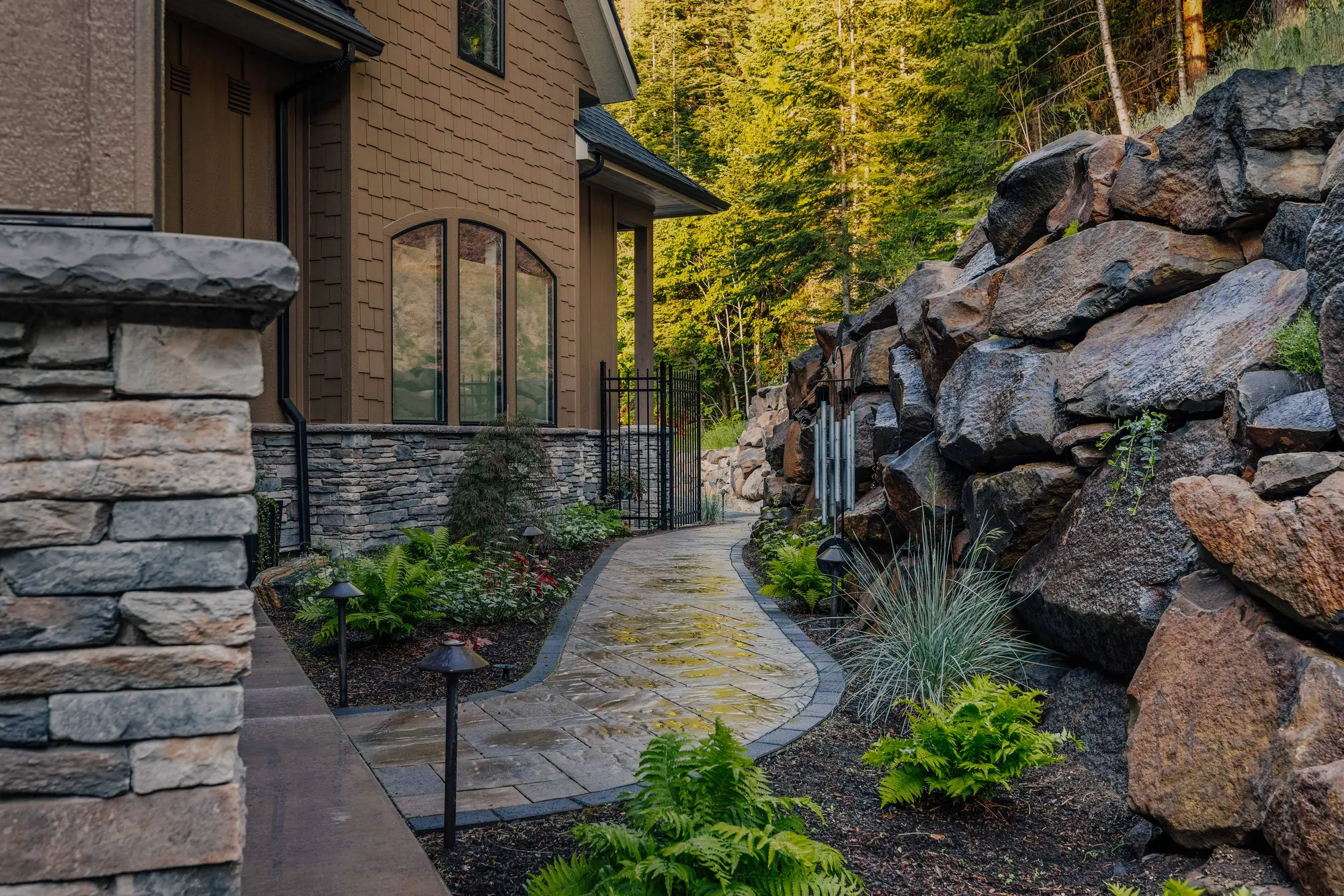 Boulder retaining wall — Retaining Walls by Cross Creek