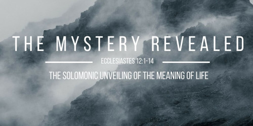 The Mystery Revealed-The Solomonic Unveiling of the Meaning of Life