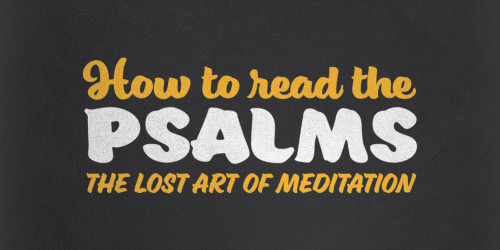 How to Read the Psalms: The Lost Art of Meditation