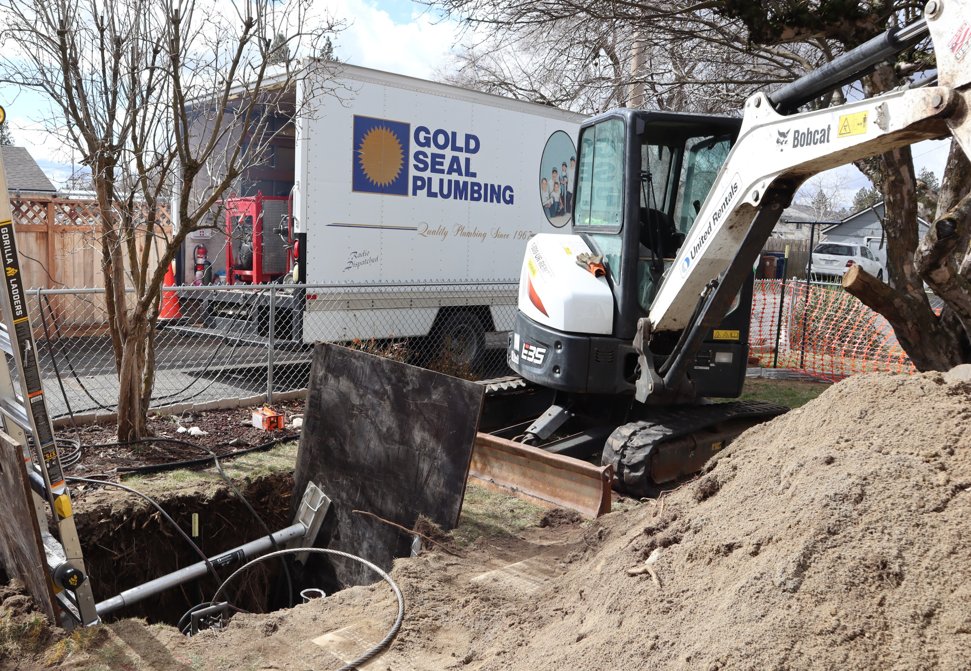 Open Trench Sewer Repair