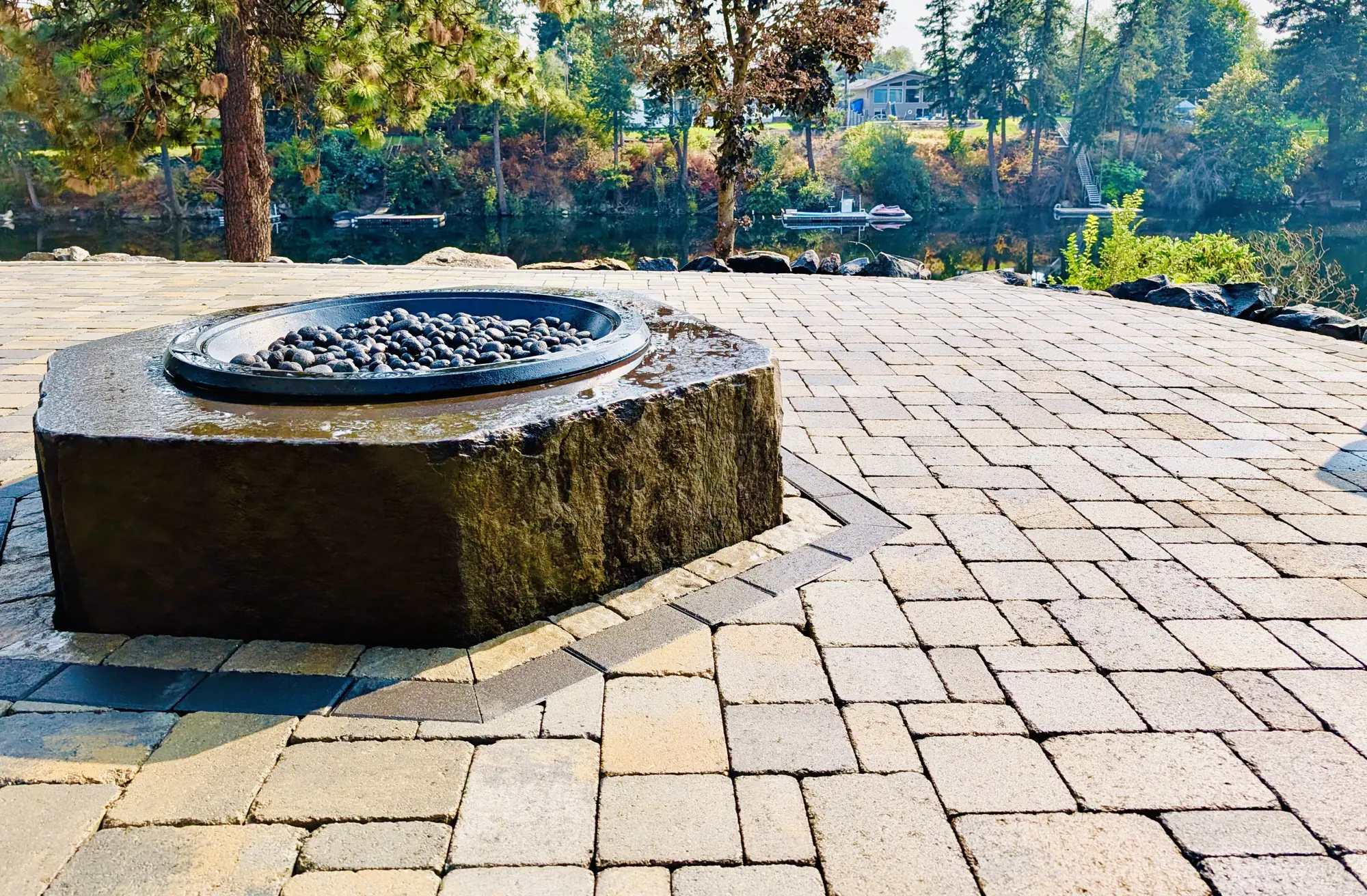 LE-36 Powder Coated set in a Basalt Surround