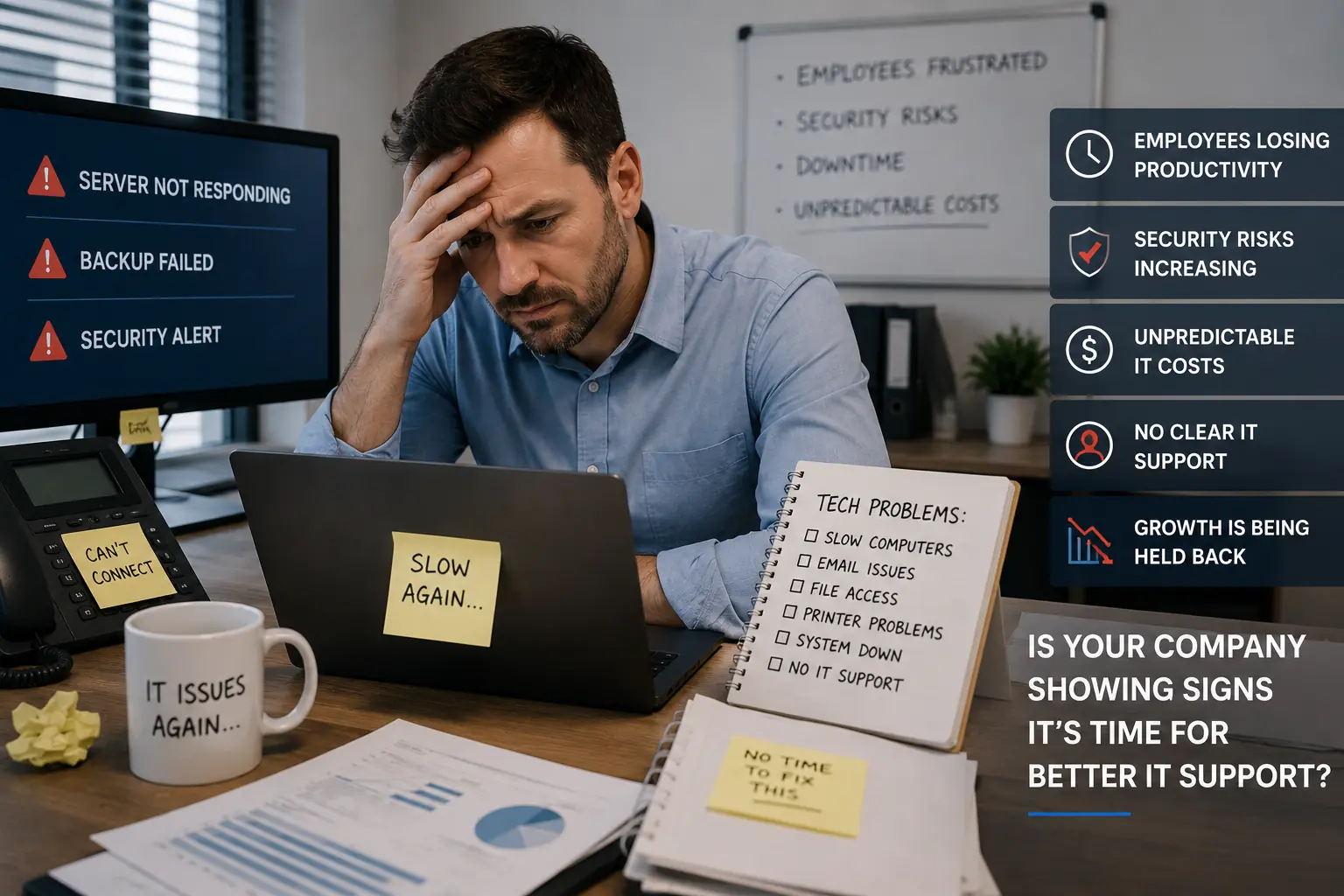 Unfortunate Signs Your Company Needs Managed IT Services