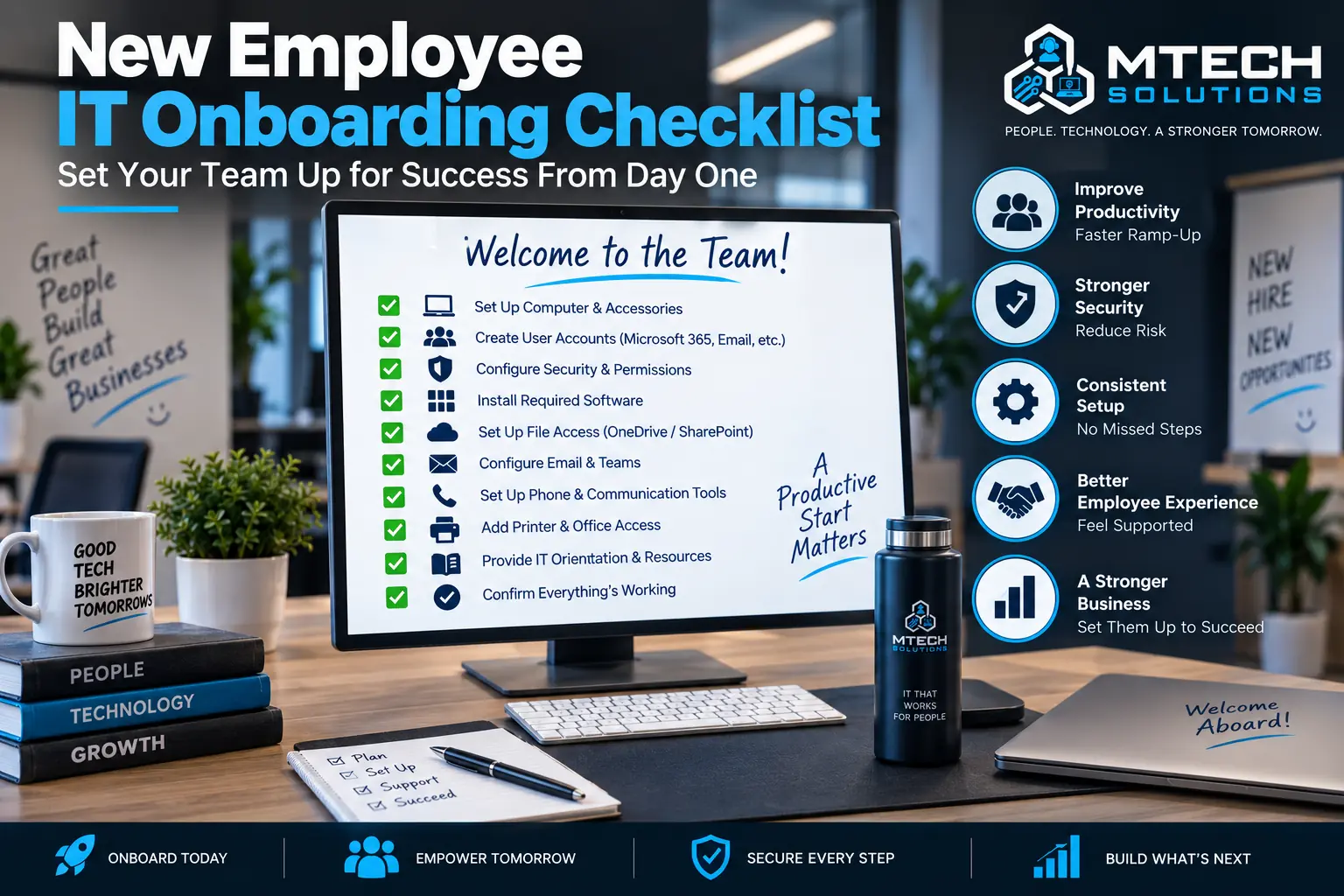 New Employee IT Onboarding Checklist