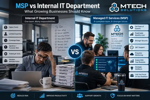 MSP vs Internal IT Department: What Growing Businesses Should Know
