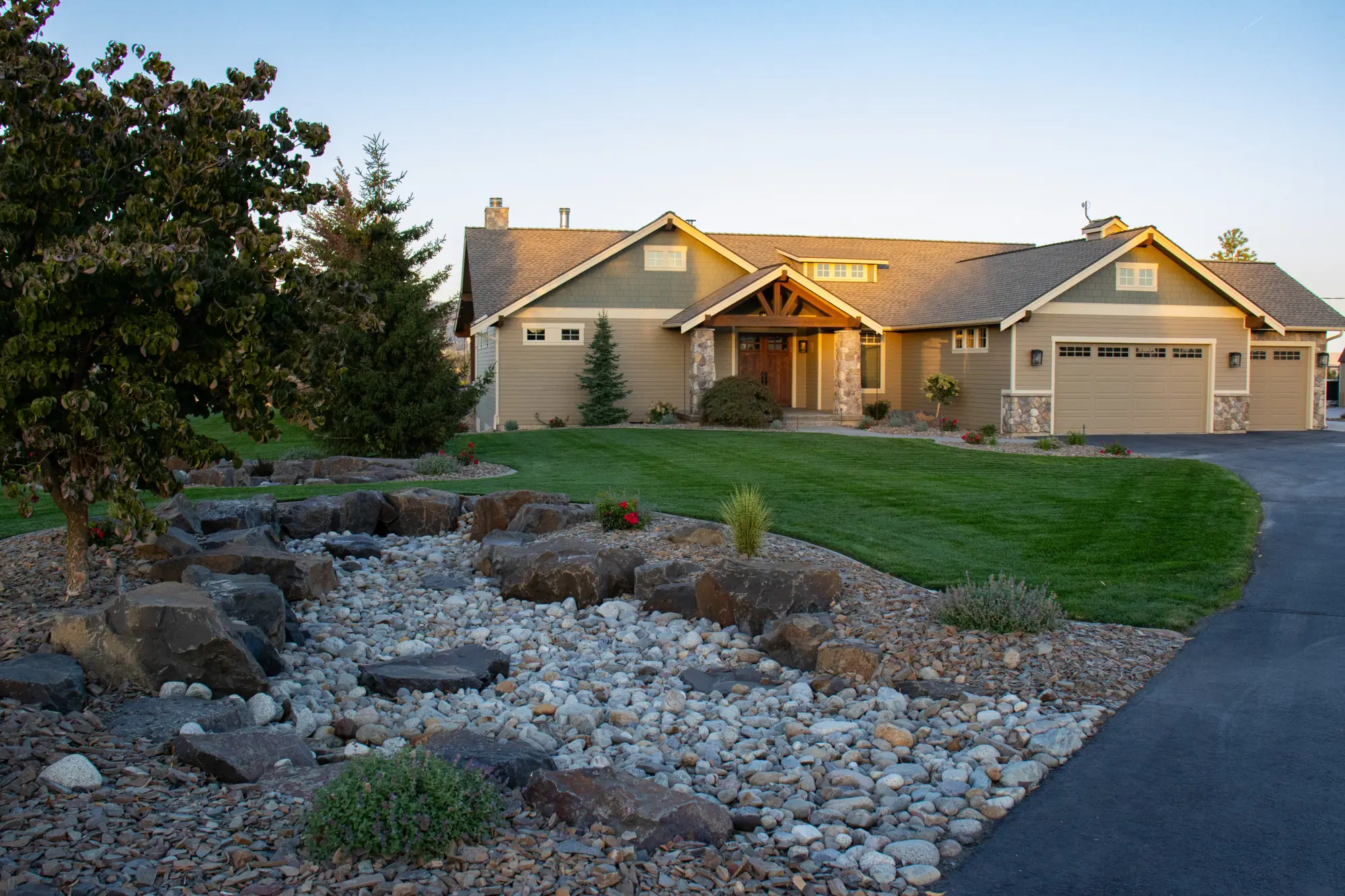 Our crews complete a landscape bed renovation, including plant replacement, to make the front entryway suitable for welcoming guests.