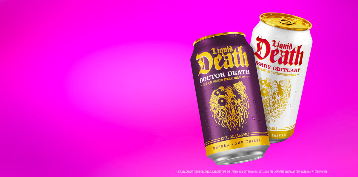 Liquiddeath product imagery