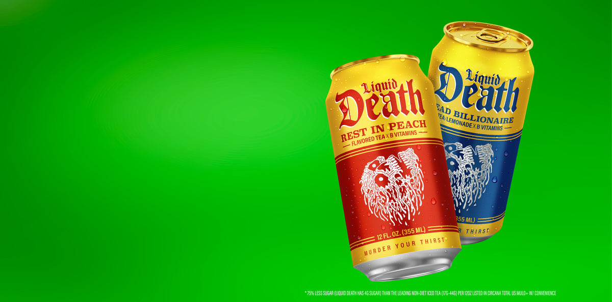 Liquiddeath product imagery