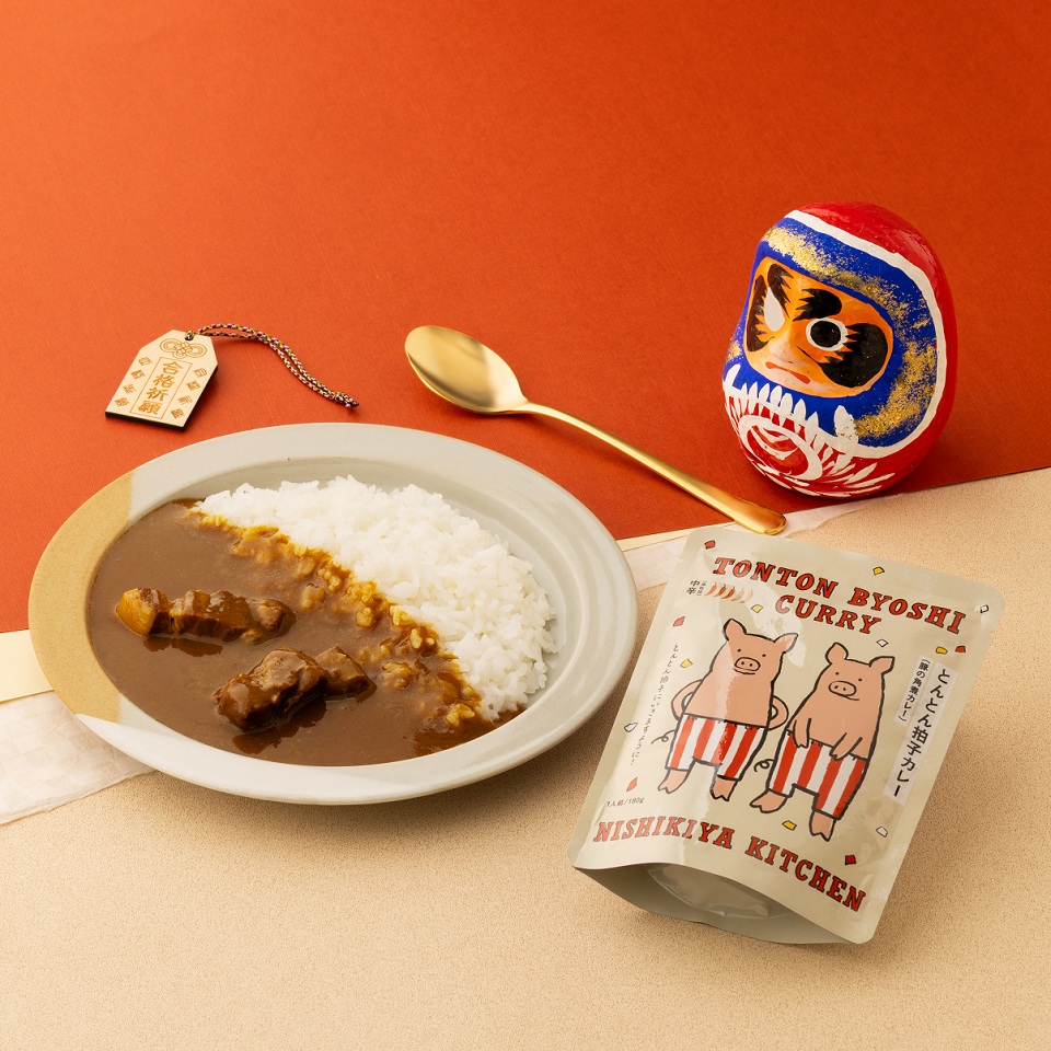 とんとん拍⼦カレー5個ギフト【アクリルスタンド付き】