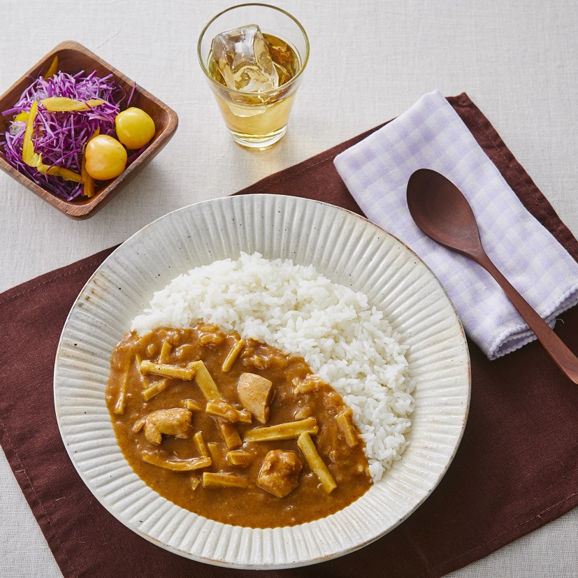 鶏とたけのこの和風カレー