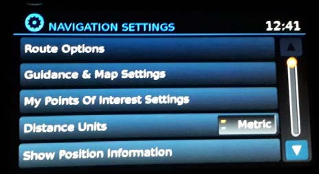 Navigation Settings