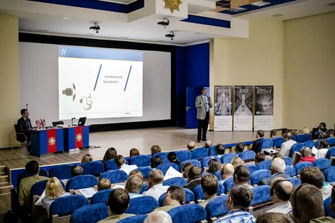Семинар по системам автоматического водяного пожаротушения с участием эксперта Джеймса Голинво