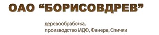 Логотип ОАО «Борисовдрев»