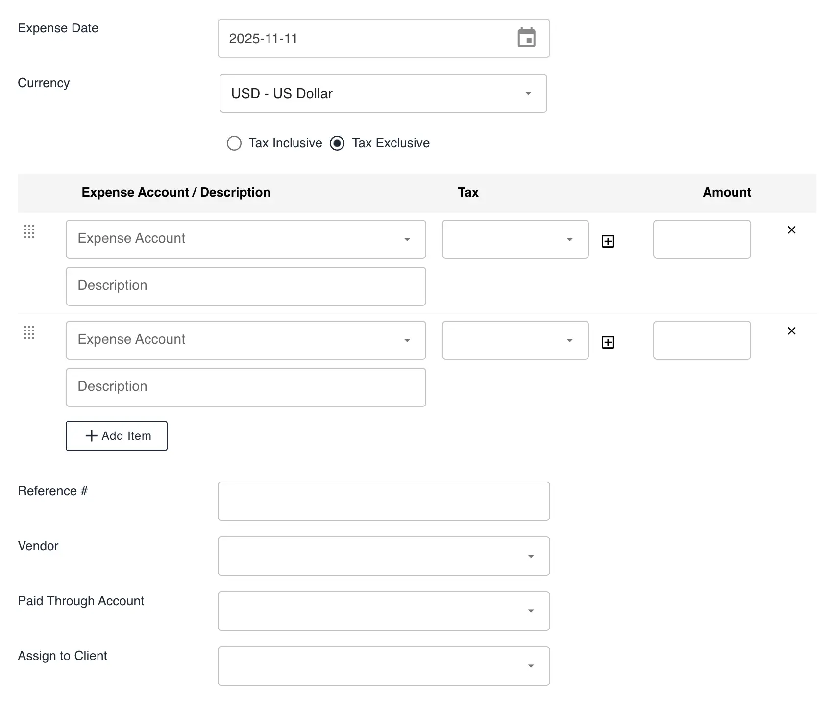 Detailed Item Tracking for Every Expense