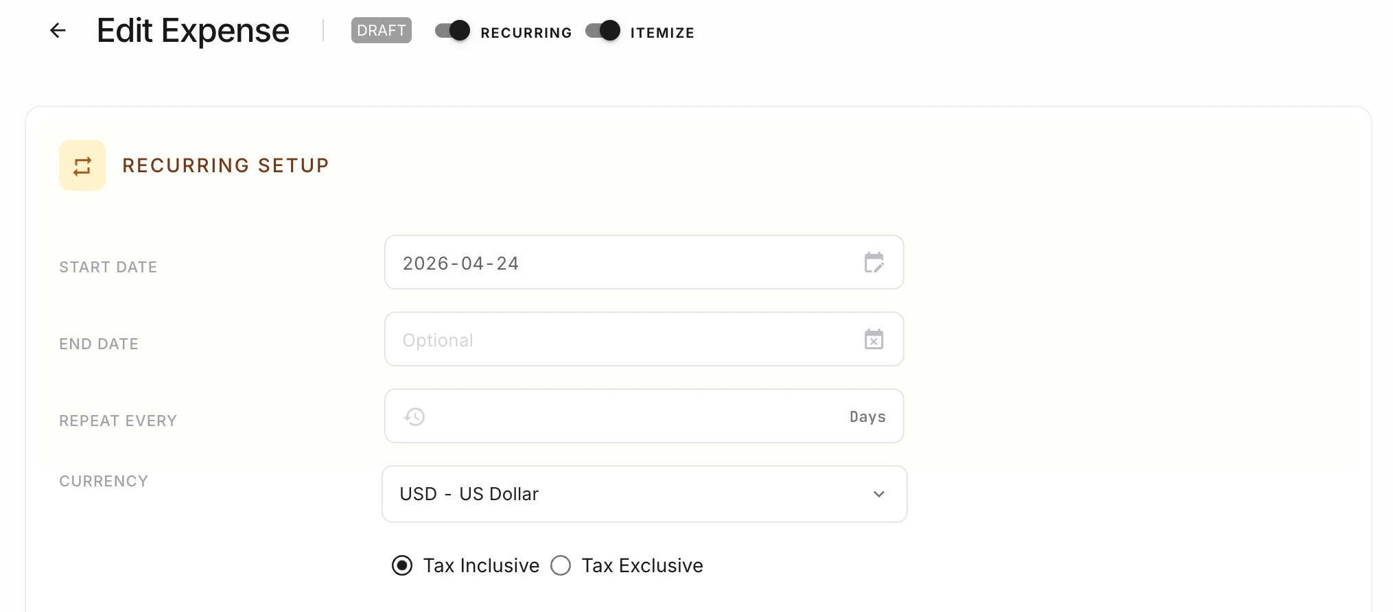 Handle Recurring Spend Without Re-Entry