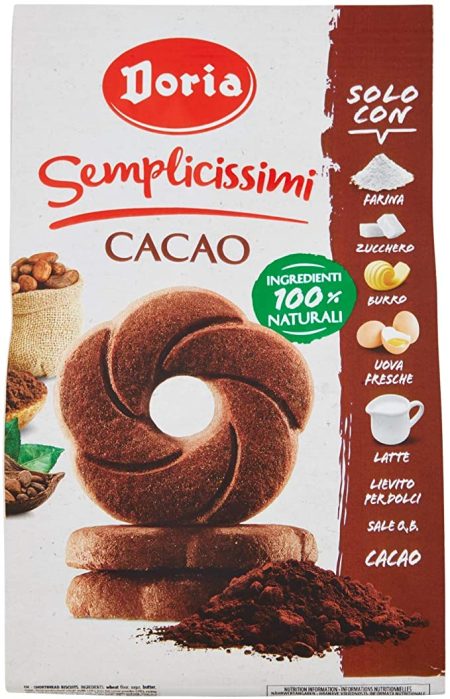 Doria Biskote Semplicissimi Me Grure dhe Cokollate Paketim 300Gr