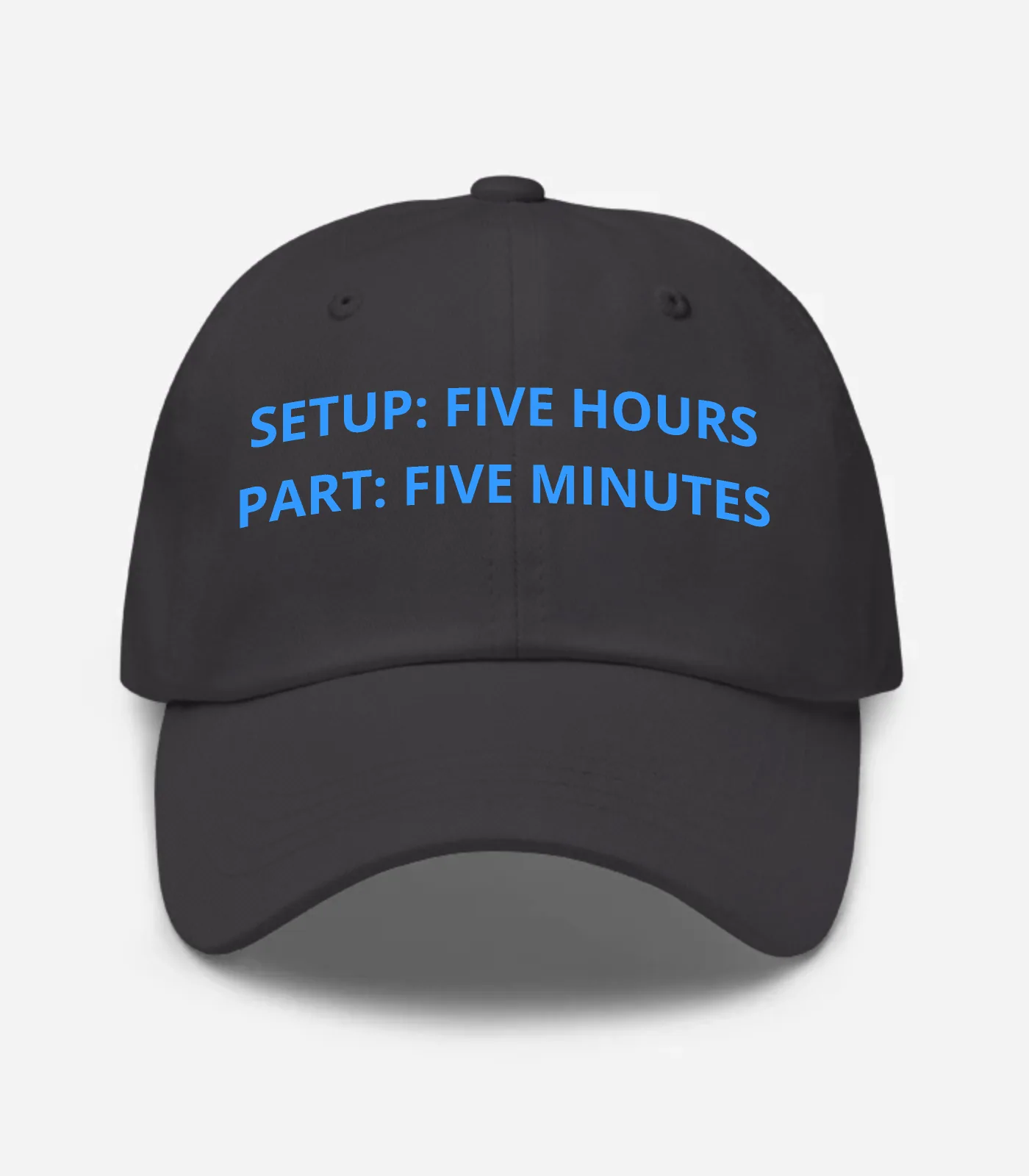 Setup: Five Hours Part: Five Minutes Hat