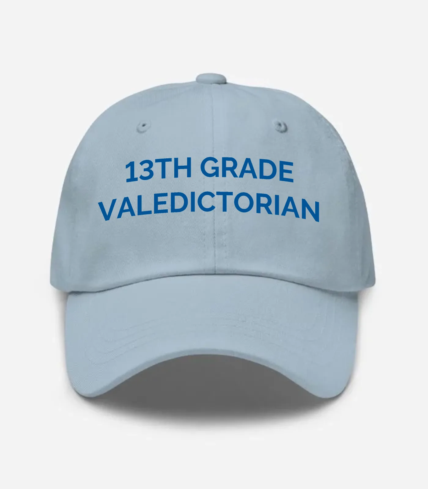 13Th Grade Valedictorian Hat - Light Blue