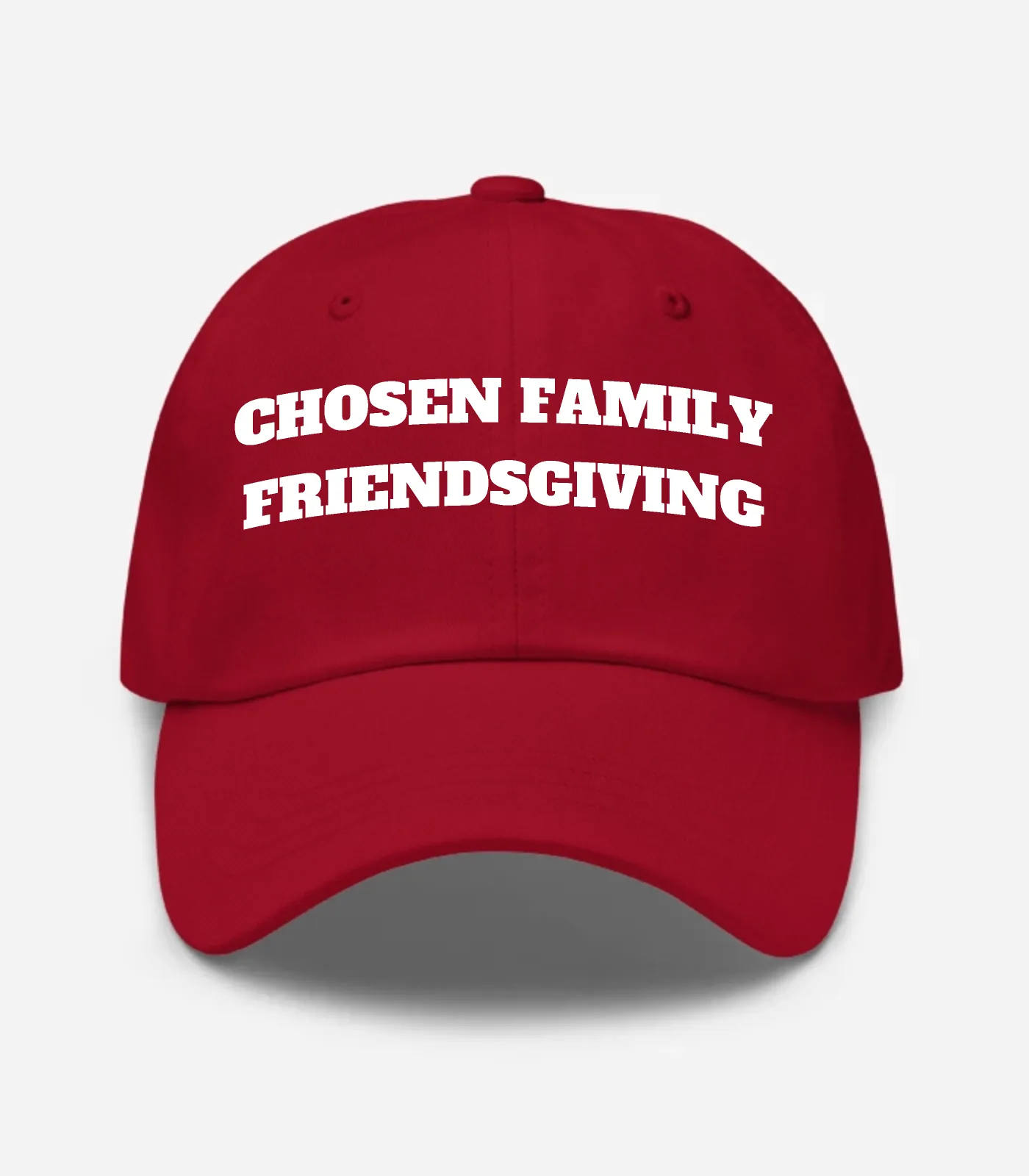 Chosen Family Friendsgiving Hat - Cranberry