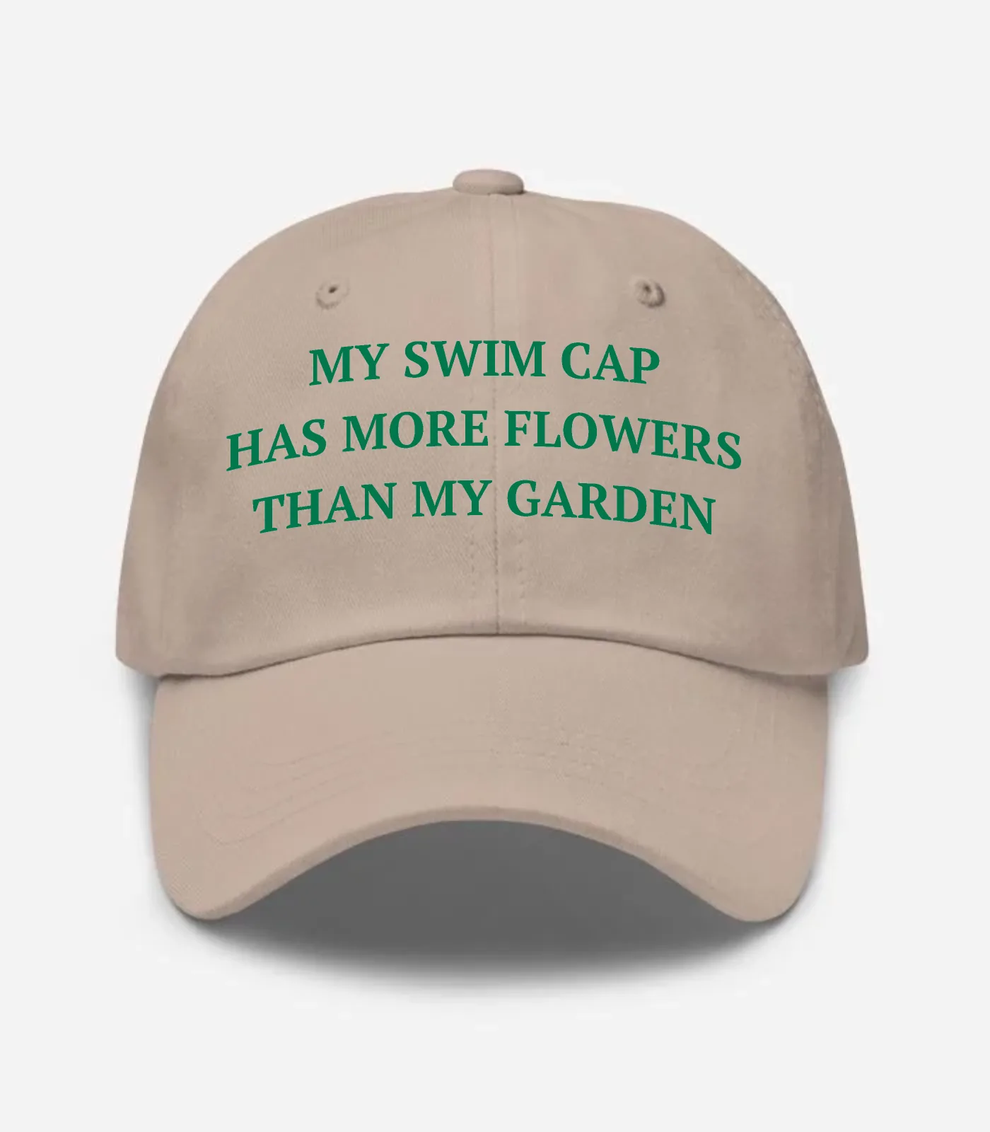 My Swim Cap Has More Flowers Than My Garden Hat