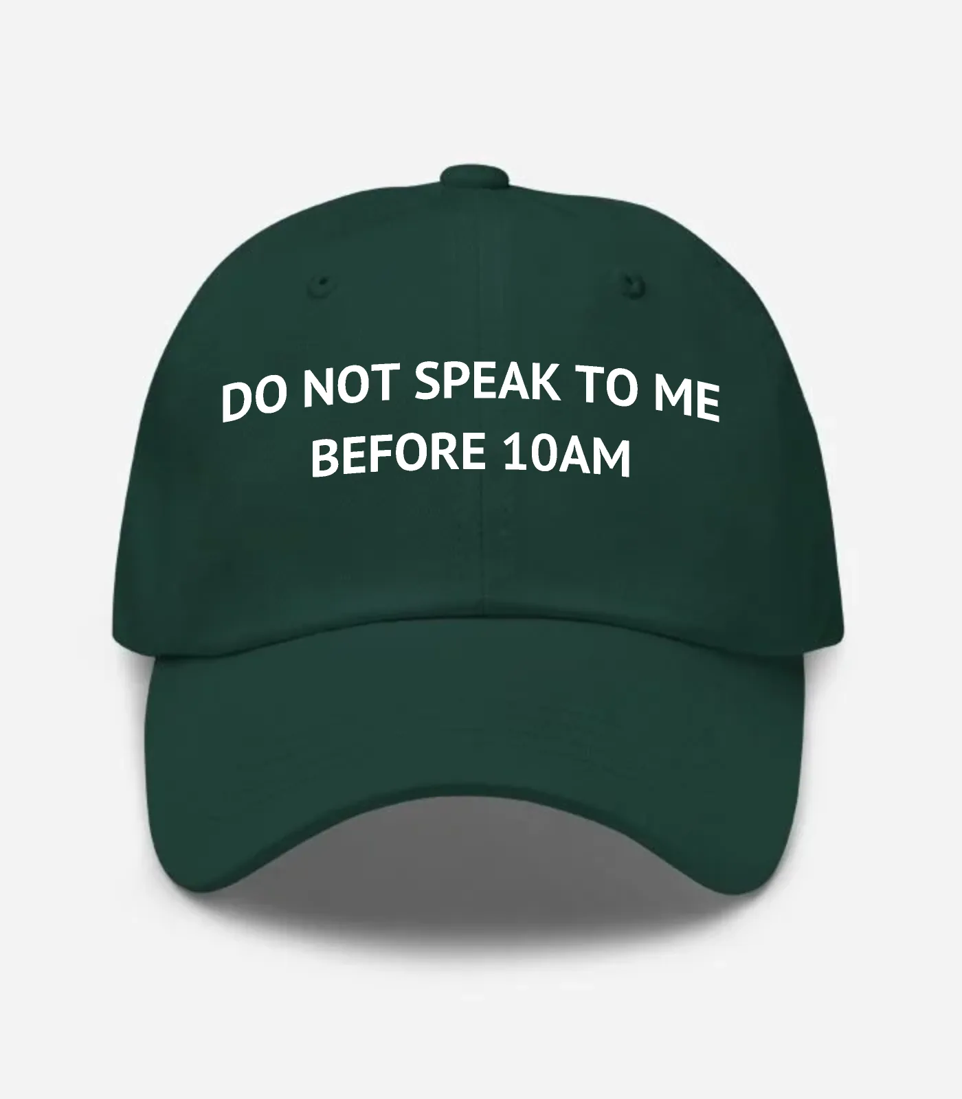 Do Not Speak To Me Before 10Am Hat - Spruce