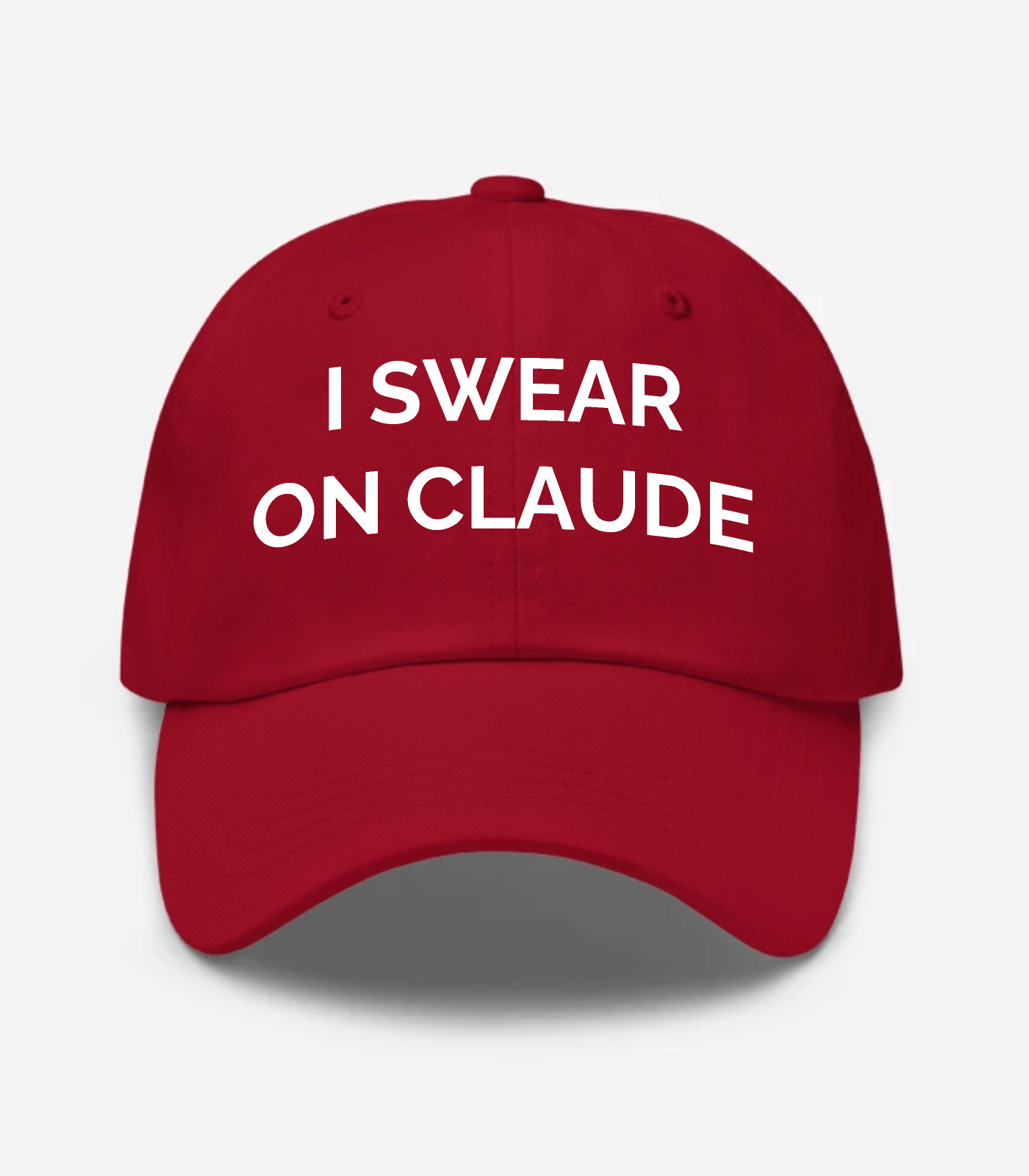 I Swear On Claude Hat - Cranberry