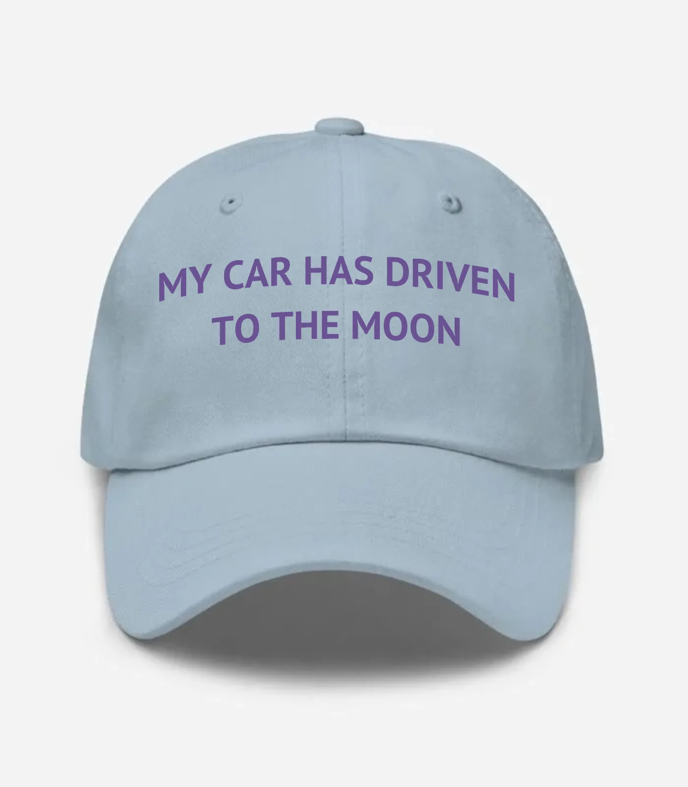 My Car Has Driven To The Moon Hat - Light Blue