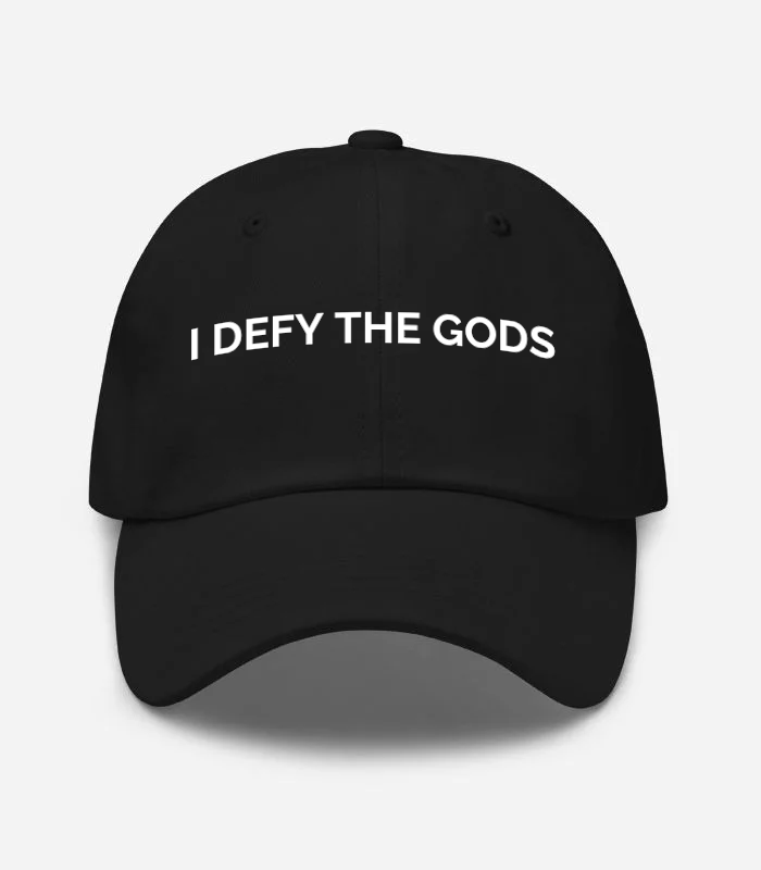 I Defy The Gods Hat - Black