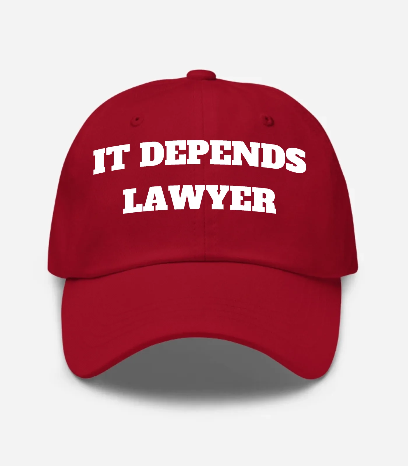 It Depends Lawyer Hat - Cranberry
