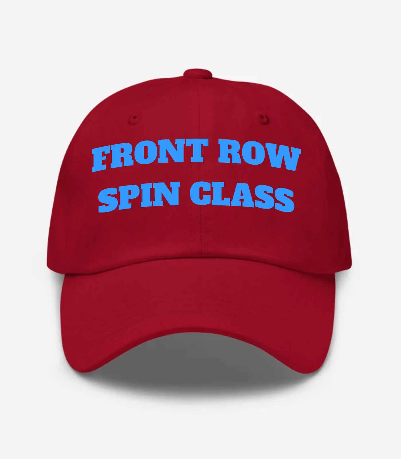 Front Row Spin Class Hat - Cranberry