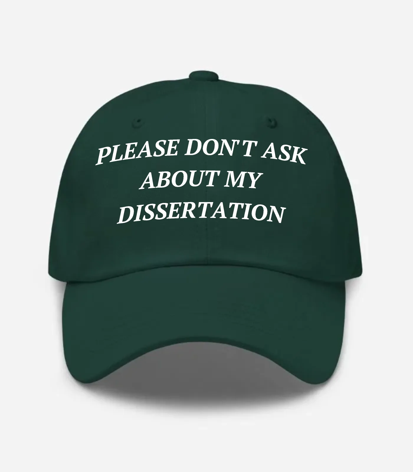 Please Don't Ask About My Dissertation Hat - Spruce