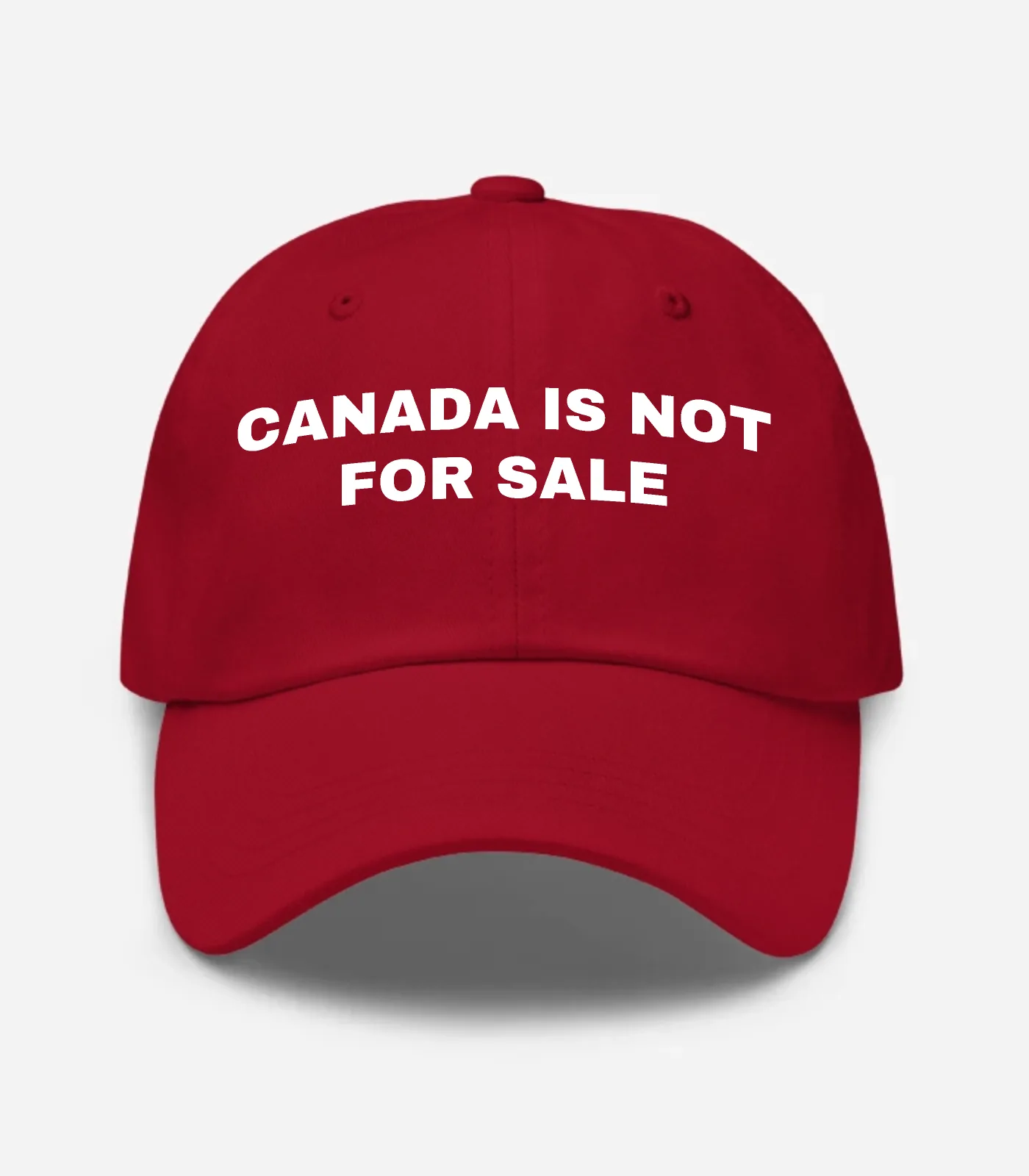Canada Is Not For Sale Hat - Cranberry