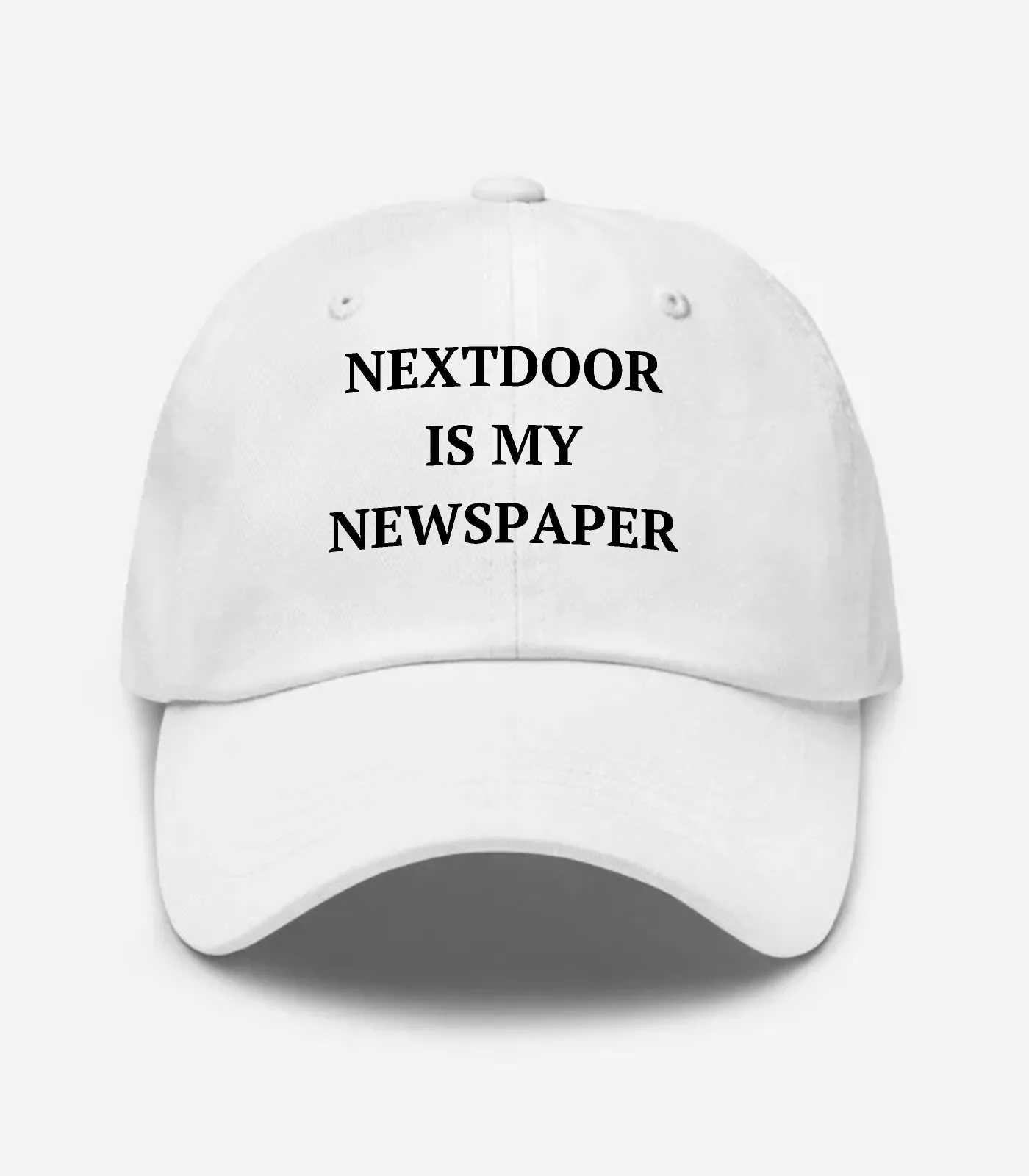 Nextdoor Is My Newspaper Hat