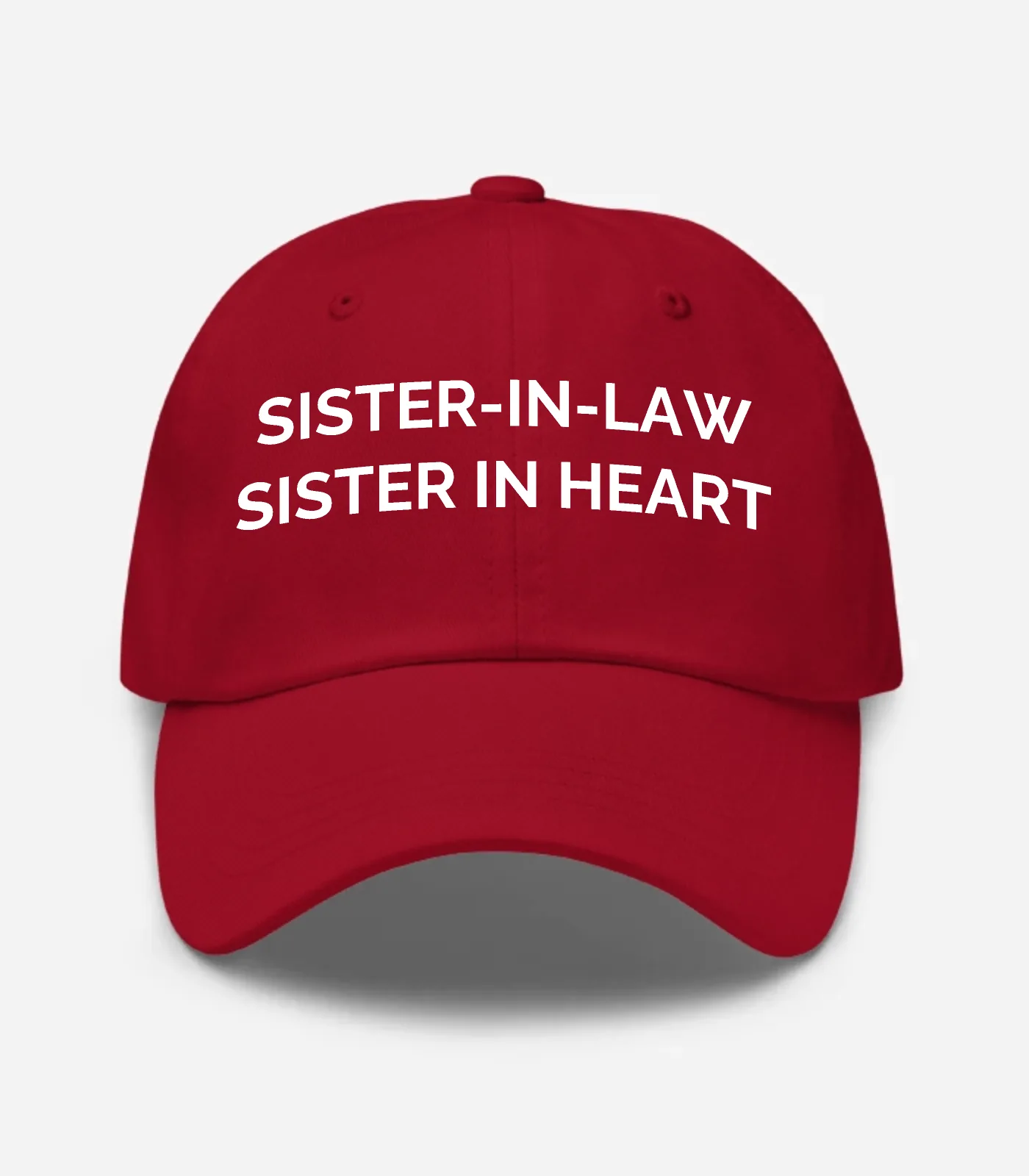 Sister-in-law Sister In Heart Hat - Cranberry