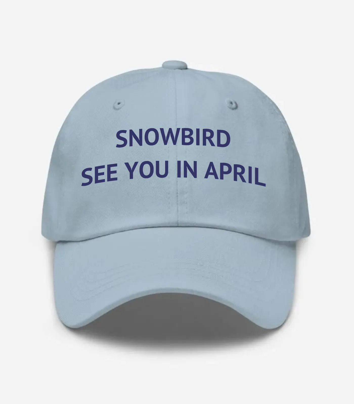 Snowbird See You In April Hat - Light Blue