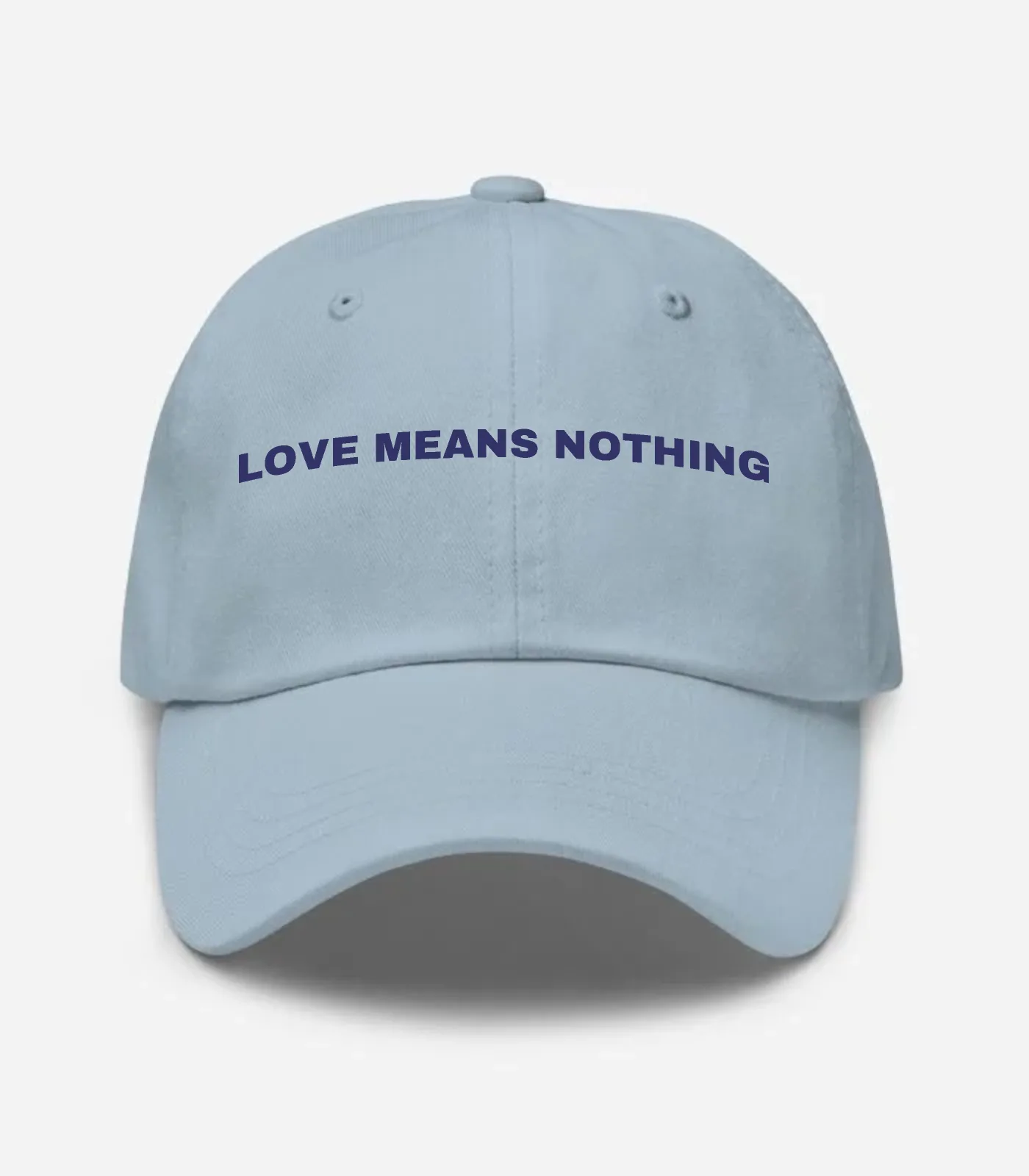 Love Means Nothing Hat - Light Blue
