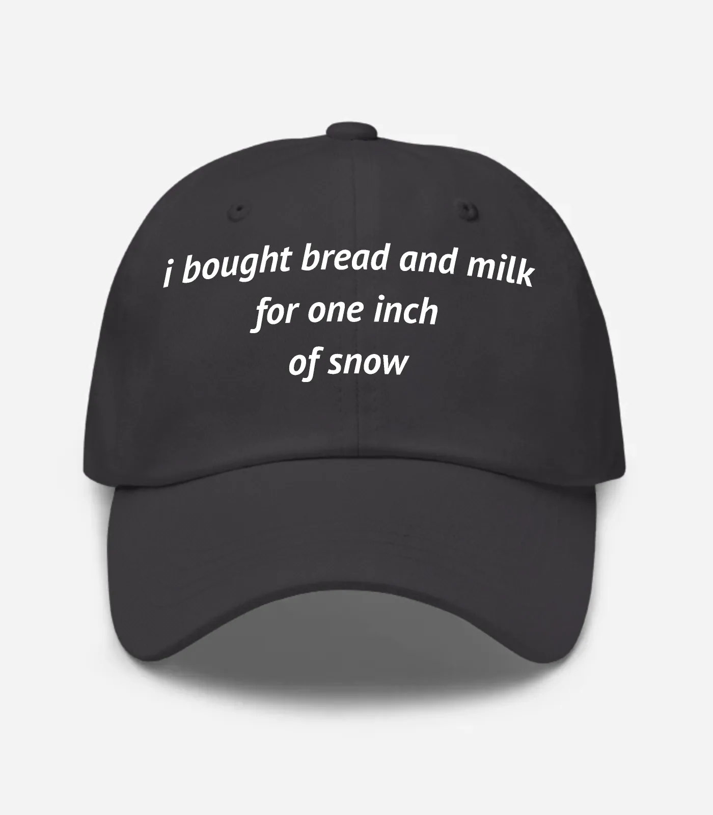 I Bought Bread And Milk For One Inch Of Snow Hat