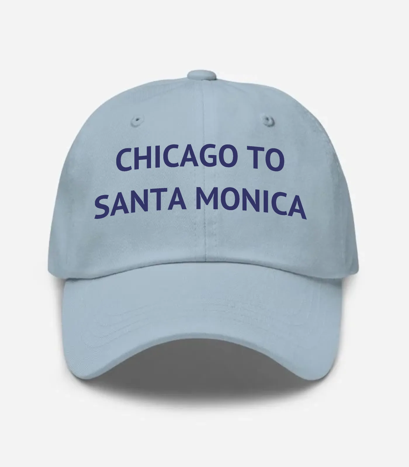 Chicago To Santa Monica Hat - Light Blue