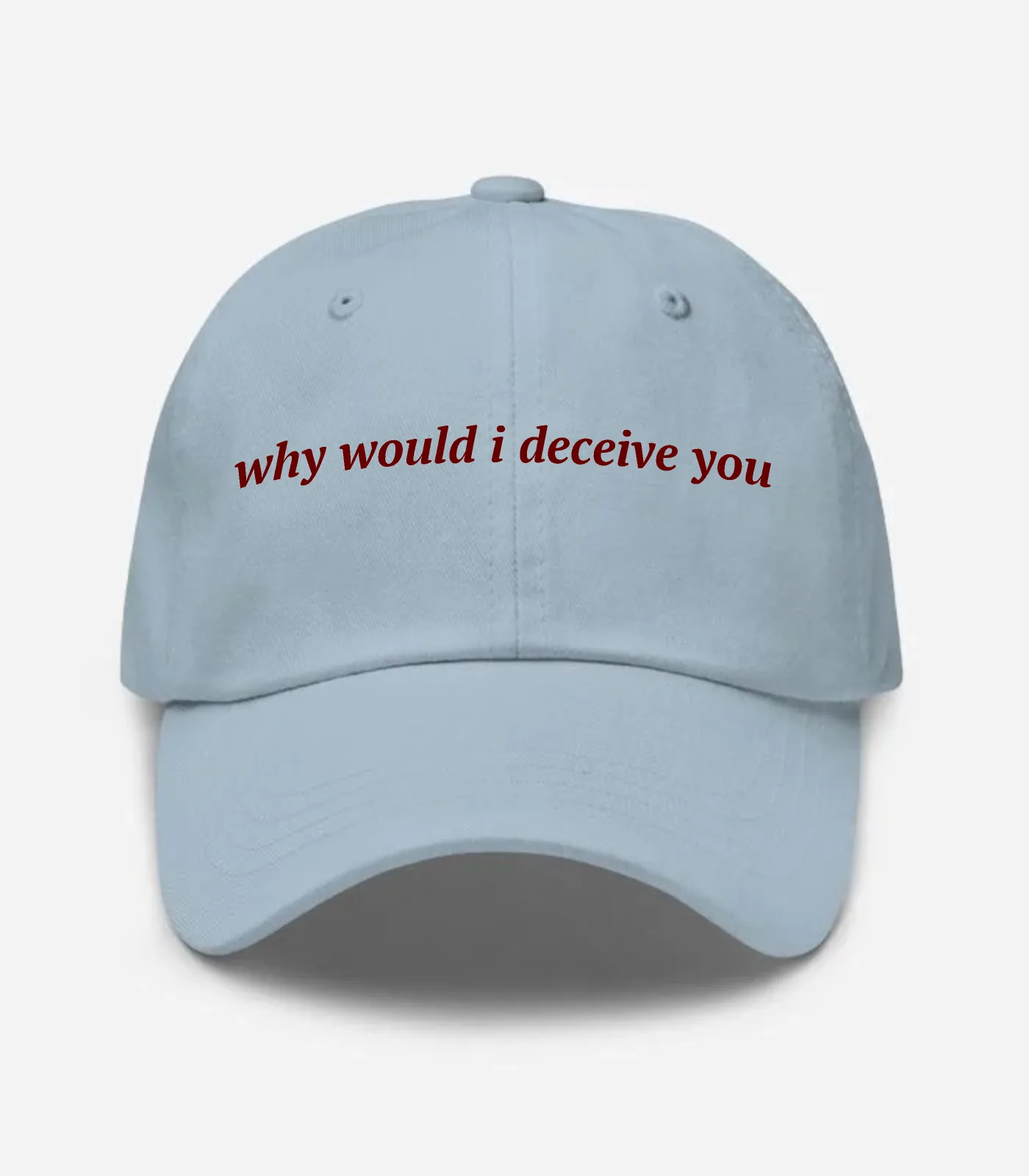 Why Would I Deceive You Hat - Light Blue