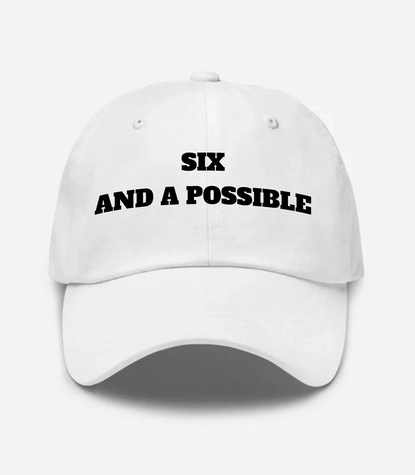 Six And A Possible Hat - White