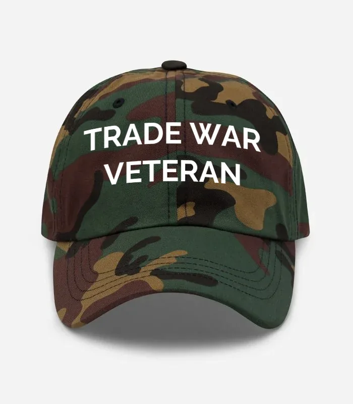 Trade War Veteran Hat - Green Camo