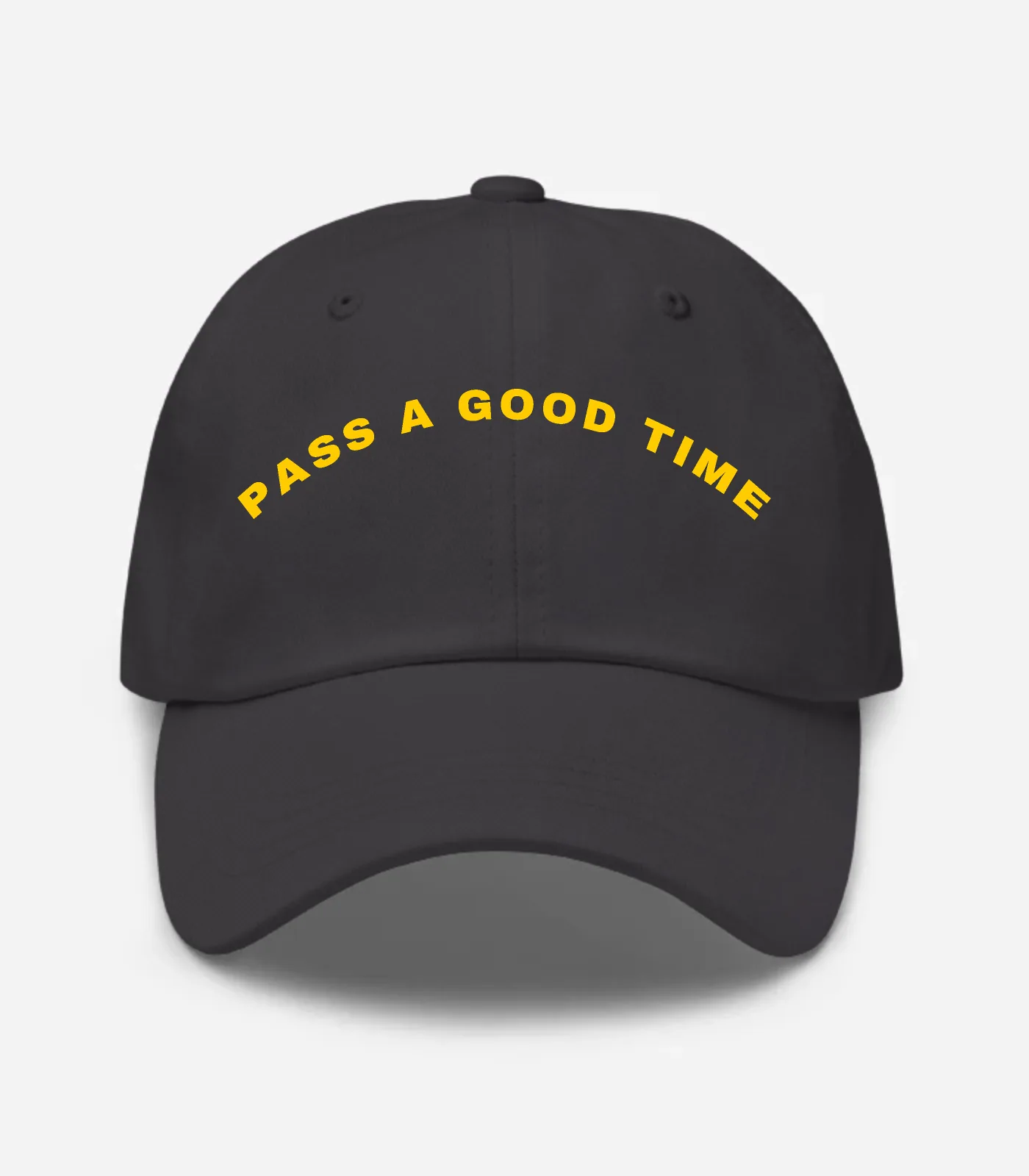 Pass A Good Time Arched Hat - Dark Grey