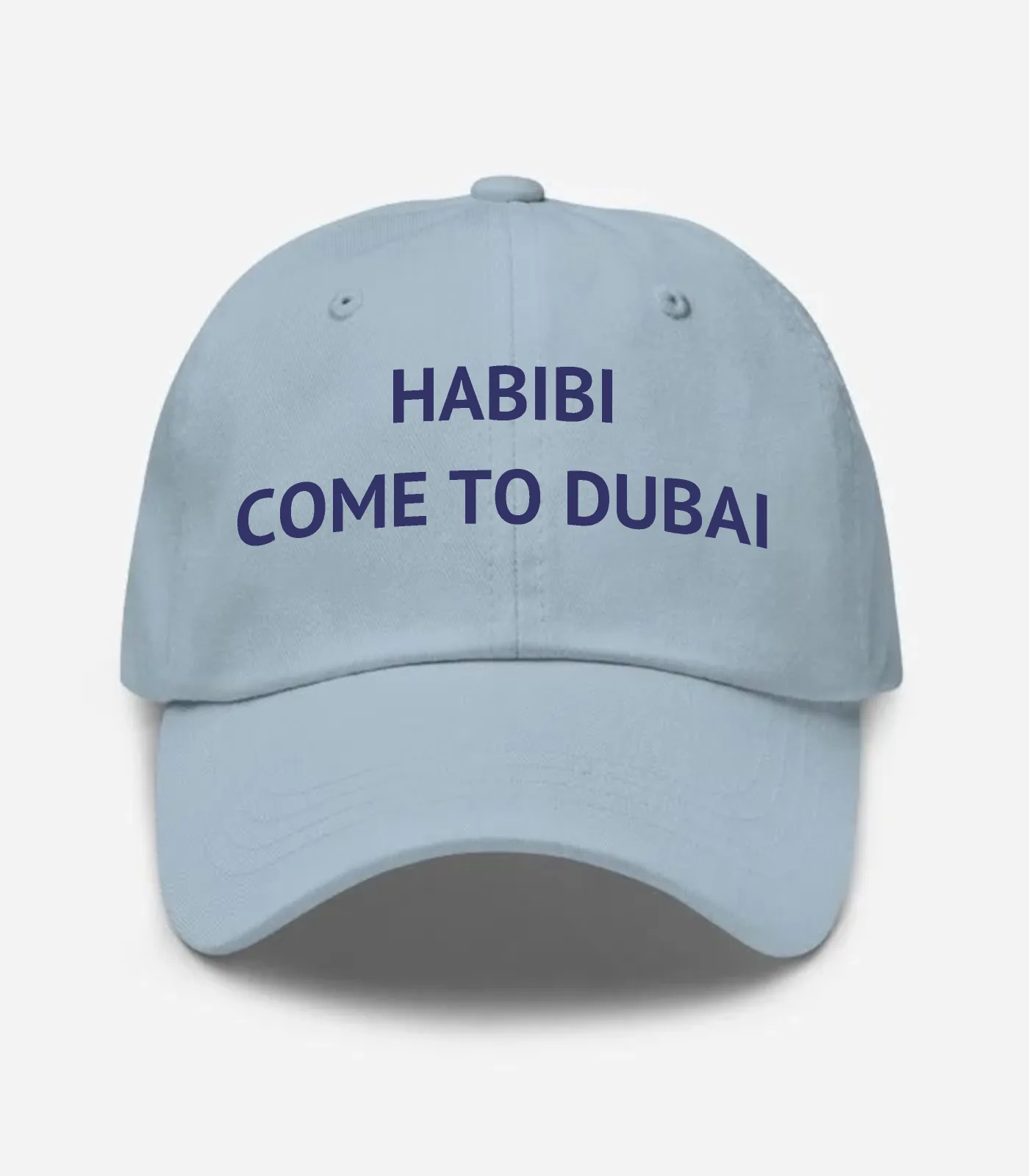 Habibi Come To Dubai Hat - Light Blue