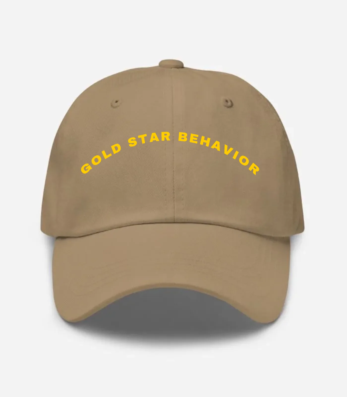 Gold Star Behavior Arched Hat - Khaki