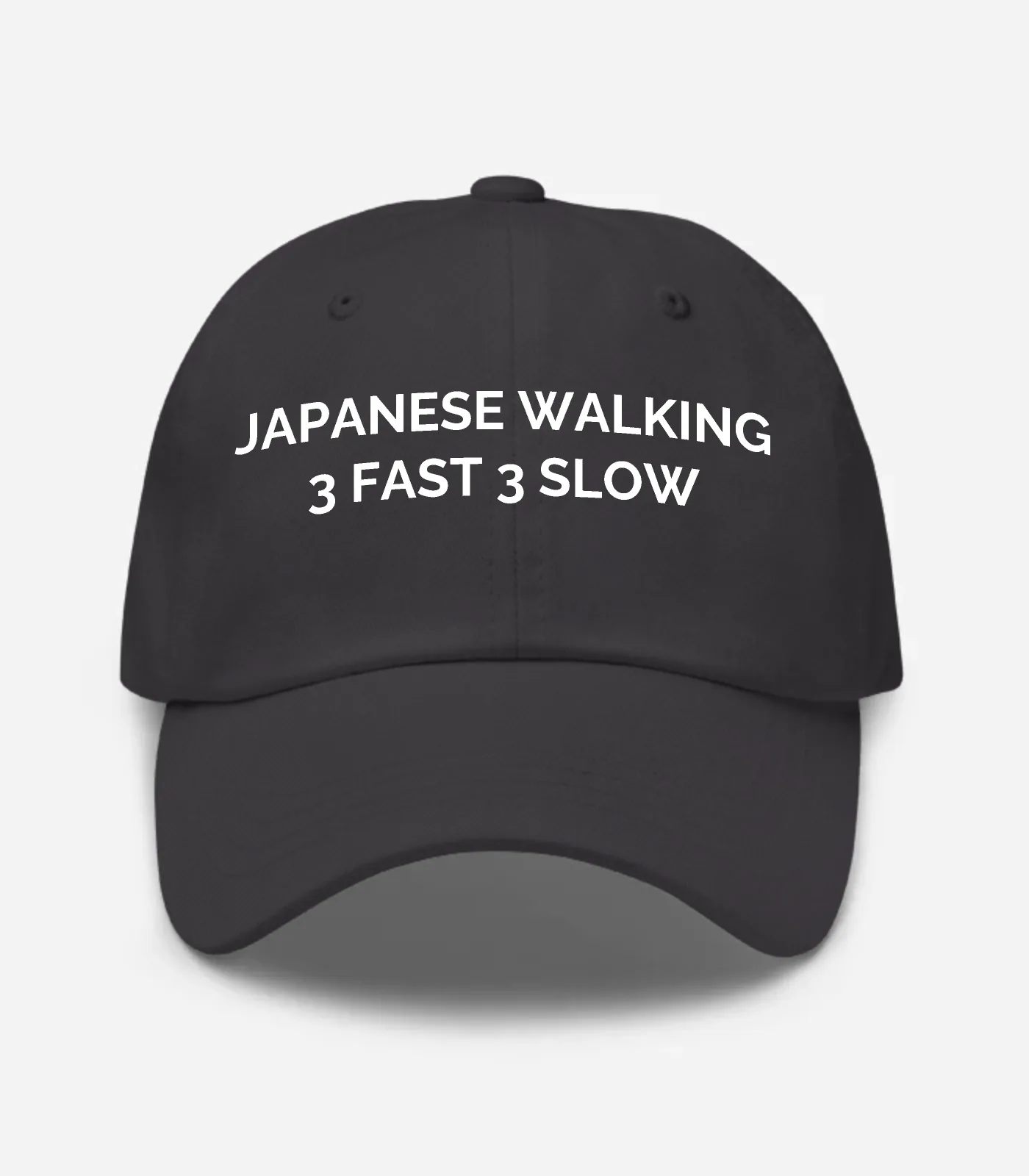 Japanese Walking 3 Fast 3 Slow Hat - Dark Grey